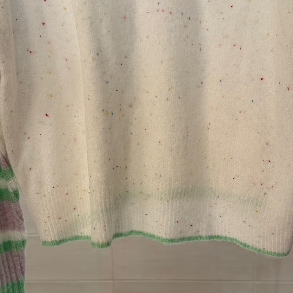 John + Jenn Brand Colorful Striped Women's Sweater Size M NWT - Picture 4 of 9